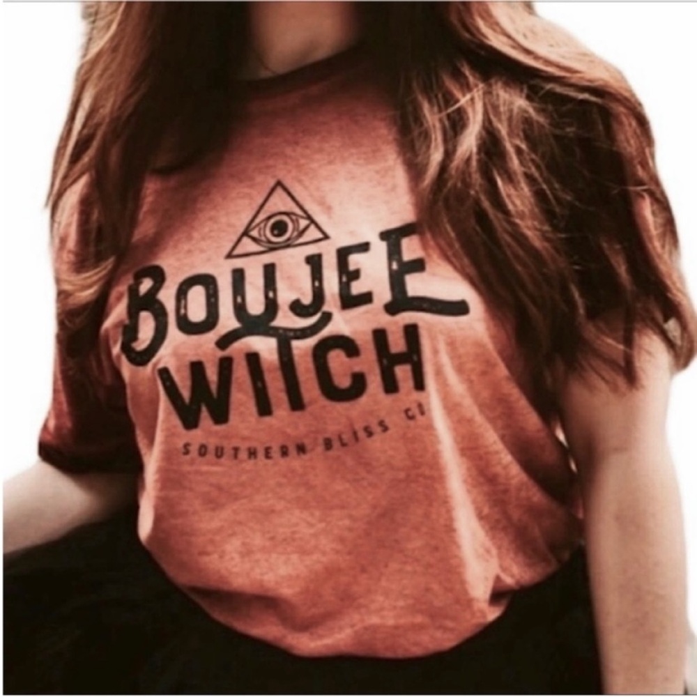 SOUTHERN BLISS CO Boujee Witch bleach dyed T-shirt M